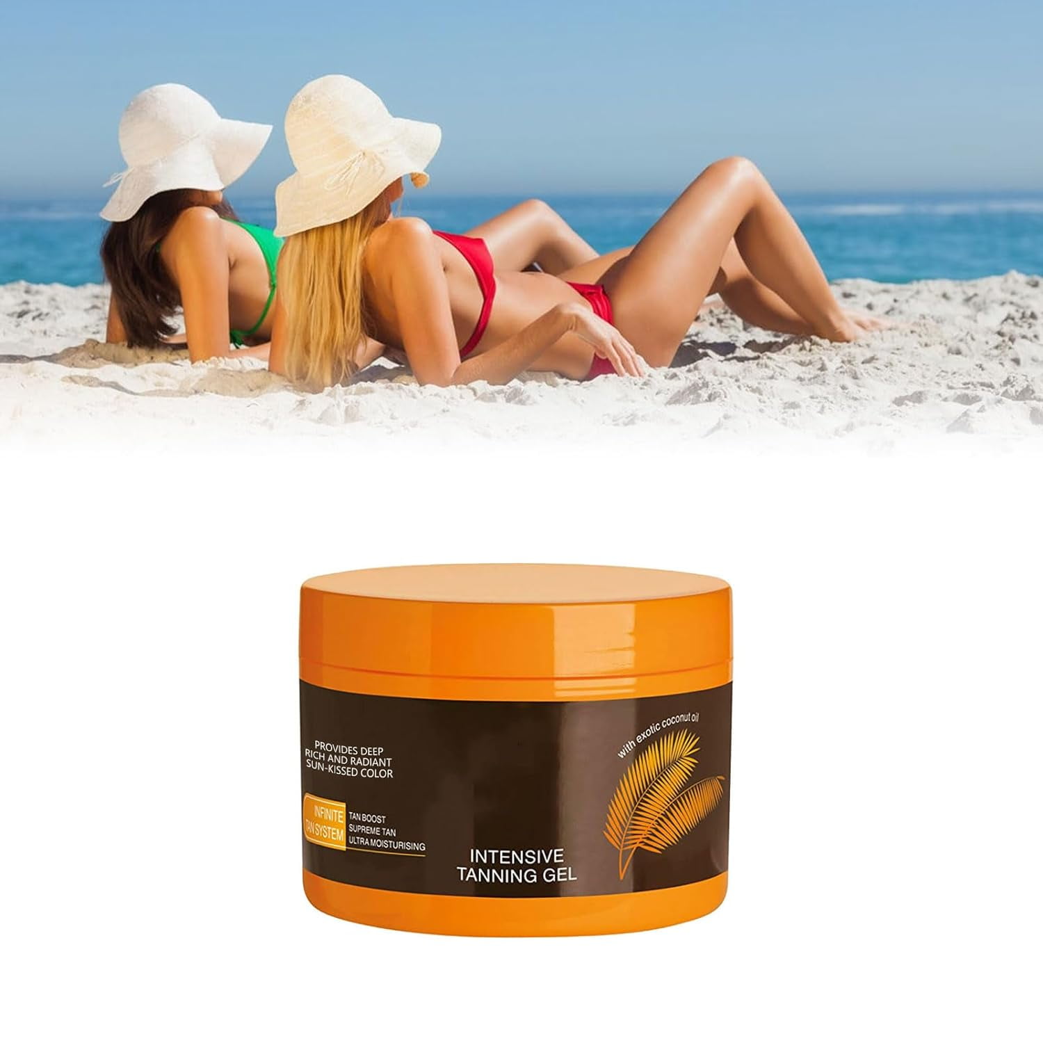 Luxury Intensive Tanning Gel, Natural Tanning Accelerator Cream Gel