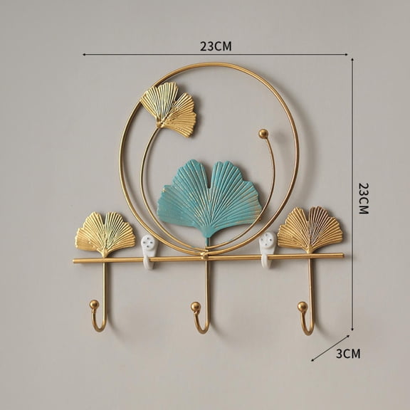 Luxury Iron Art Butterfly Hooks Clothes Key Organizer Non-punching Bedroom Hook Wall Hanging Decoration Home Storage Accessories