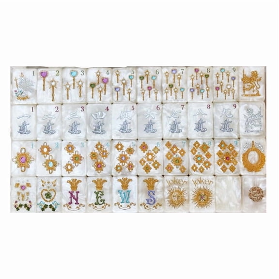 Luxury Jade Green American Mahjong Set, 160 Tiles New Complete Game Set