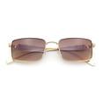 thumbnail image 1 of Luxury Jaguar Cougar Jewel Metal Arm Rectangle Hustler Sunglasses Gold - Brown, 1 of 8