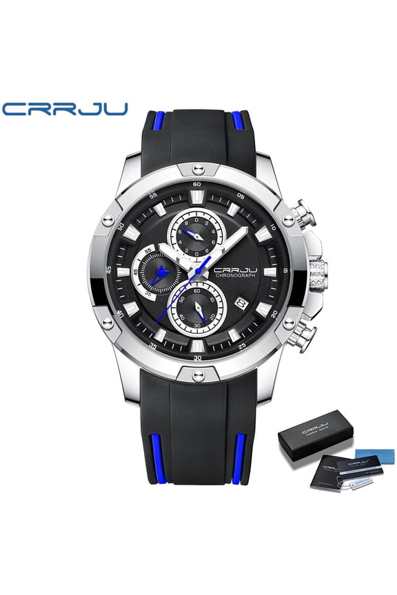 Luxury Japan Brand Quartz Watches Men's Blue Angel World Chronograph WristWat Business Casual Steel leather band watch clock