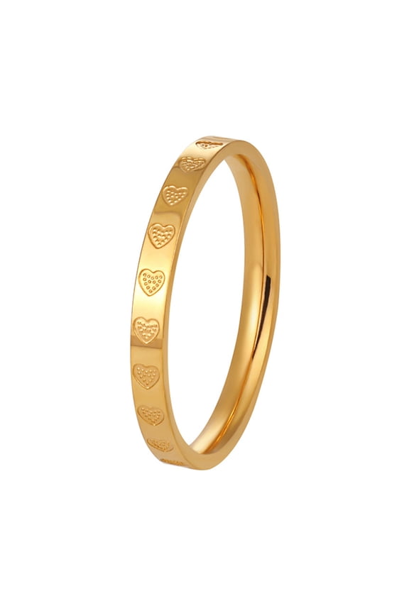 Luxury Jewelry, Gold Ring for Women Jewelry Gifts, Loving Heart