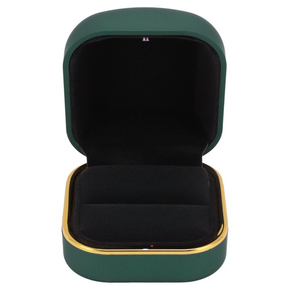 Luxury LED Jewelry Case, Velvet Lined, Compact  Romantic, Ideal For Wedding Rings