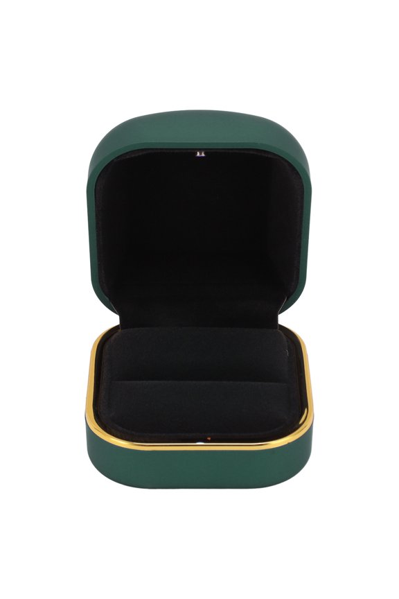 Luxury LED Jewelry Case, Velvet Lined, Compact  Romantic, Ideal For Wedding Rings