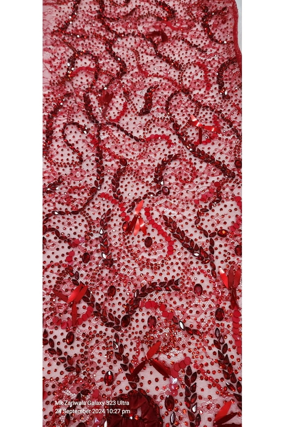 Luxury Lace: Hand-Beading Savoraski Stones for Prom Gowns and Occasional Wear