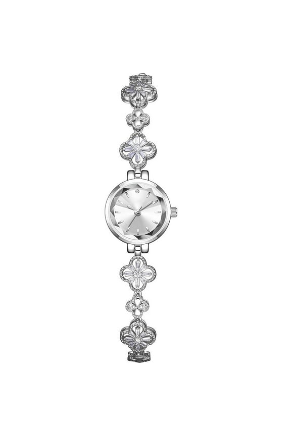 Luxury Ladies Hollow Four Leaf Grass Bracelet Chain Watches Waterproof Fashion Dress Quartz Watch