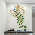 thumbnail image 1 of Luxury Large Peacock Wall Clock Metal Living Room Bedroom Wall Watch Decor, 1 of 23