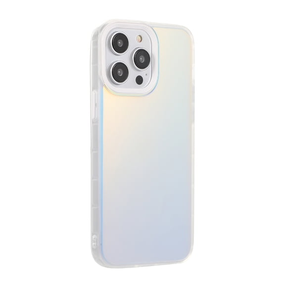 Luxury Laser Case for Apple iPhone 12 6.1 inch, iPhone 12 Pro Cover 2020, Dteck Matte PC and Soft TPU Shockproof Anti-Scratch Case for iPhone 12/ 12 Pro, White