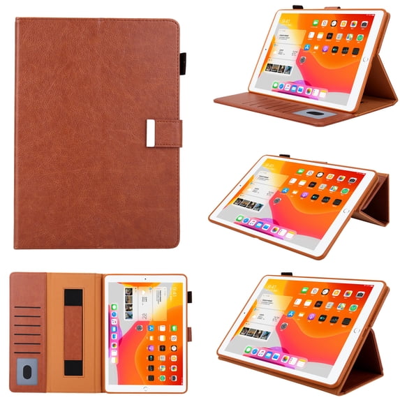 Luxury Leather Case Compatible with iPad 10.9y 2022 PU Leather+Soft TPU with Magnetic Kickstand Shockproof Full Protection Lanyard Card Slot Case Cover for iPad 10.9y 2022,Brown