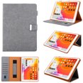 thumbnail image 1 of Luxury Leather Case Compatible with iPad 10.9y 2022 PU Leather+Soft TPU with Magnetic Kickstand Shockproof Full Protection Lanyard Card Slot Case Cover for iPad 10.9y 2022,Gray, 1 of 7