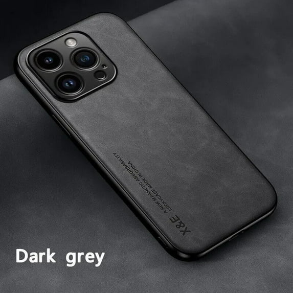 Luxury Leather Case For iPhone 16 15 14 11 13 12 Pro Max Mini XR 15 14 16 Plus Shockproof Cover For iPhone XS Max 8 7 SE Funda Black For iPhone XS Max