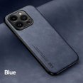 thumbnail image 1 of Luxury Leather Case For iPhone 16 15 14 11 13 12 Pro Max Mini XR 15 14 16 Plus Shockproof Cover For iPhone XS Max 8 7 SE Funda Navy Blue For iPhone XS X, 1 of 7
