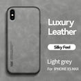 thumbnail image 1 of Luxury Leather Case for iPhone XS Max, Magnetic Attraction Inside Silky Feel Protective Cover for iPhone XS Max (6.5 Inch),Lightgray, 1 of 3