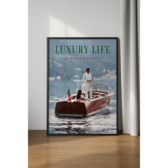 Luxury Life Poster, Old Money Poster, Trendy Wall Art, Luxury Life Poster, Fashion Poster, Old Money Poster, , Fashion Poster, Unframed Canvas Size 8x12