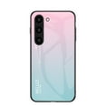 thumbnail image 1 of Luxury Light Gradient Samsung Galaxy S21 FE Case, Ultra Thin Tempered Glass Back Cover, Soft TPU Bumper Protective Samsung Galaxy S21 FE Phone Case Anti-Scratch Cute for Women Girls,Pink, 1 of 8
