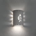 thumbnail image 1 of Luxury Lighting Asavva 10.5" High Kokopelli Ceramic Outdoor Wall Light, Paintable Textured White Bisque, LED Bulb Included, 1 of 3