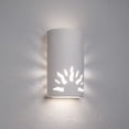thumbnail image 1 of Luxury Lighting Asavva 13" High Half Sun Ceramic Outdoor Wall Light, Paintable White Bisque, LED Bulb Included, 1 of 1
