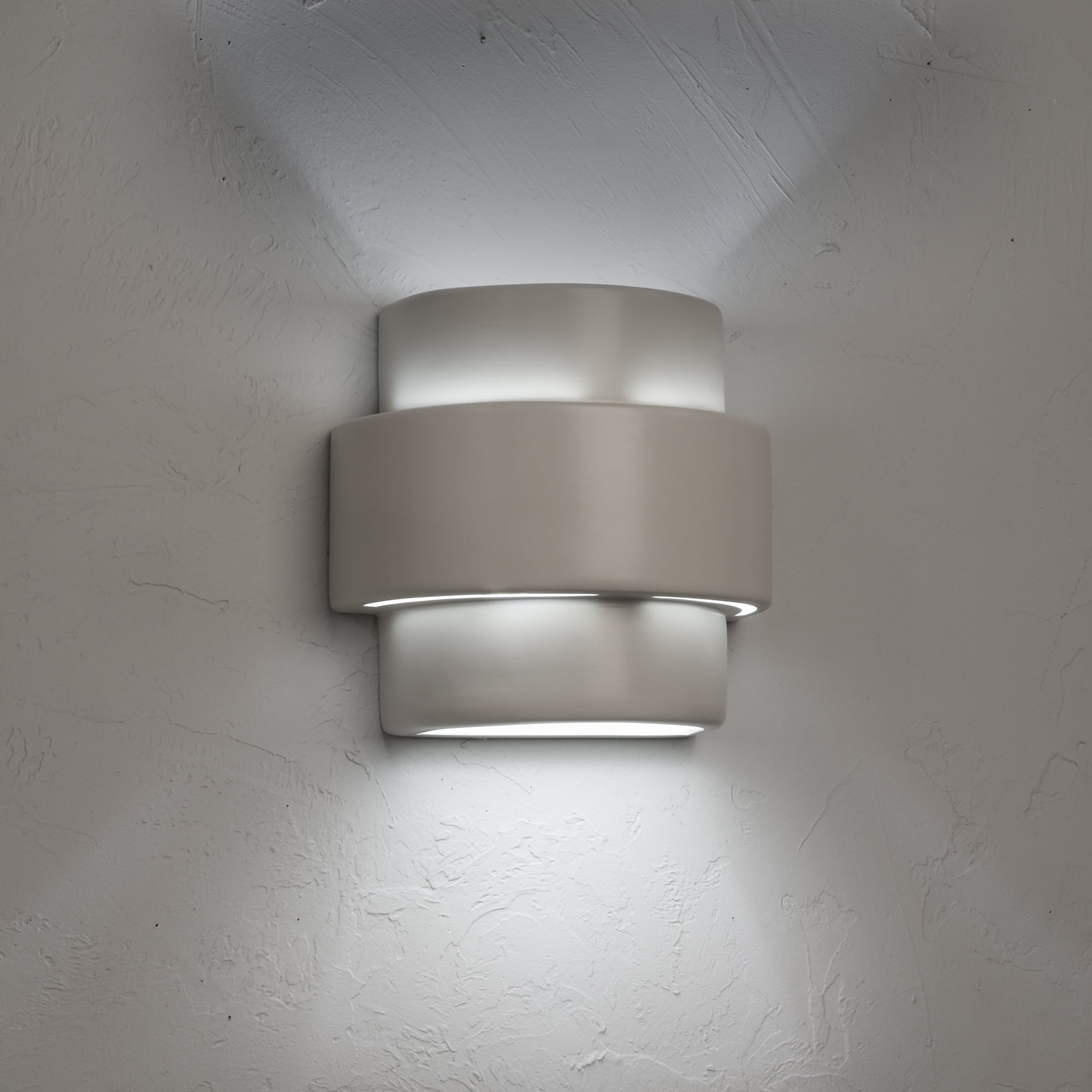 Luxury Lighting Fasciato 10" High Ceramic Outdoor Wall Light, Matte ...