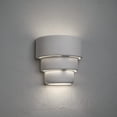 thumbnail image 1 of Luxury Lighting Fasciato 10" High Ceramic Outdoor Wall Light, Paintable White Bisque, LED Bulb Included, 1 of 3