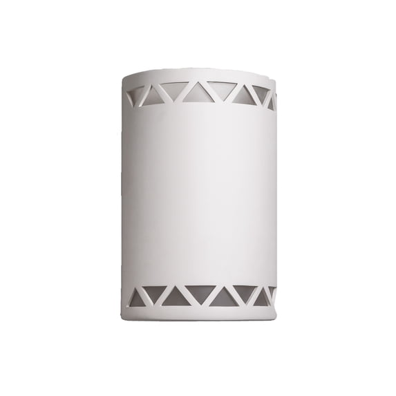 Luxury Lighting Jaken 15" High Ceramic Outdoor Wall Light, Paintable White Bisque, LED Bulb Included