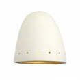 thumbnail image 1 of Luxury Lighting Jaken 9.5" High Dome Ceramic Outdoor Wall Mount, Paintable White Bisque, Electric, 120VAC, LED Bulb Included, 1 of 1