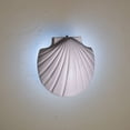 thumbnail image 1 of Luxury Lighting Marilin Tide 11.5" High Ceramic Outdoor Wall Bracket, Matte White, LED Bulb Included, 1 of 3
