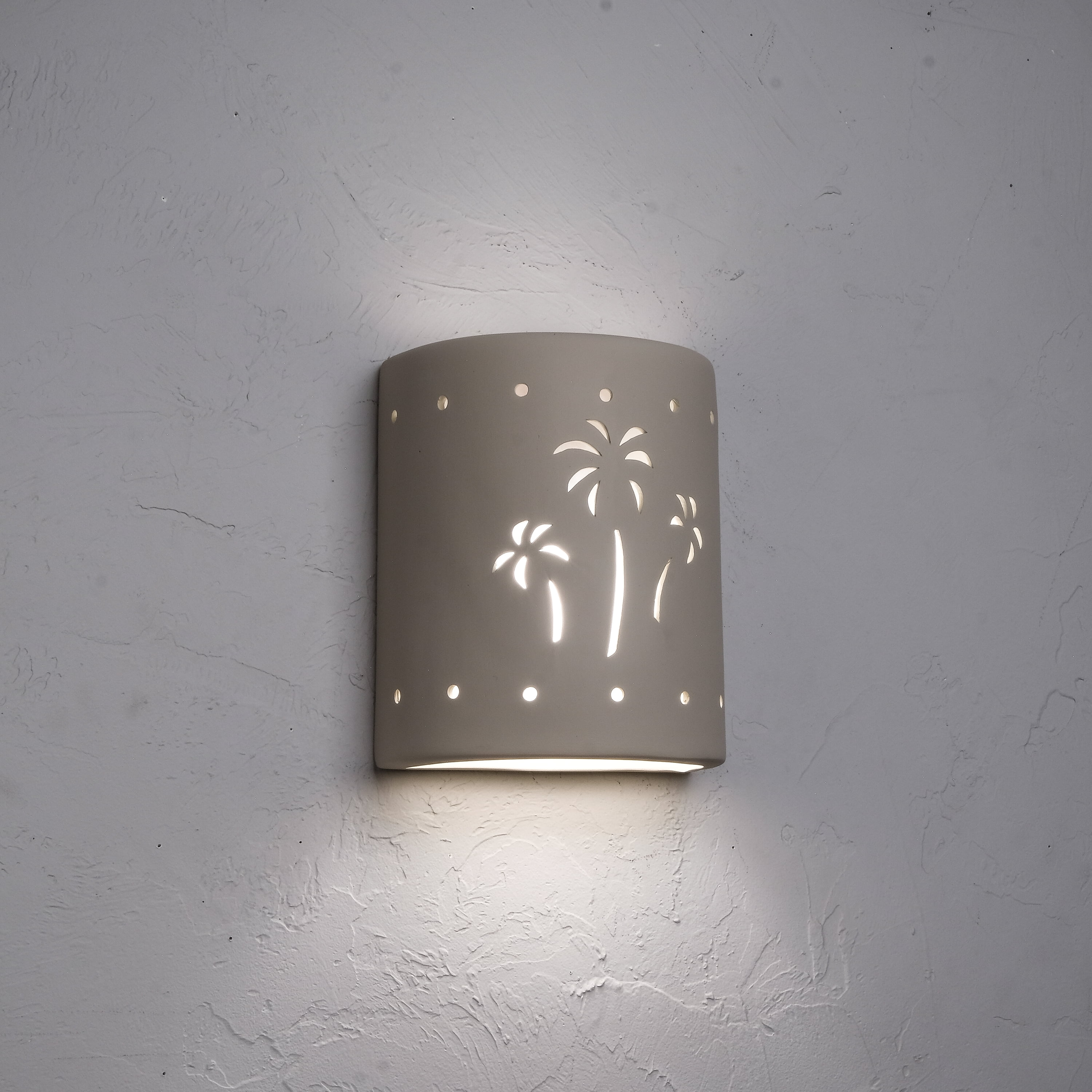 Luxury Lighting Mirage Flats 10" High Ceramic Outdoor Wall Light ...