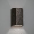 thumbnail image 1 of Luxury Lighting Oakheart 13" High Wood-Look Ceramic 3-Sided Outdoor Wall Light, LED Bulb Included, 1 of 1