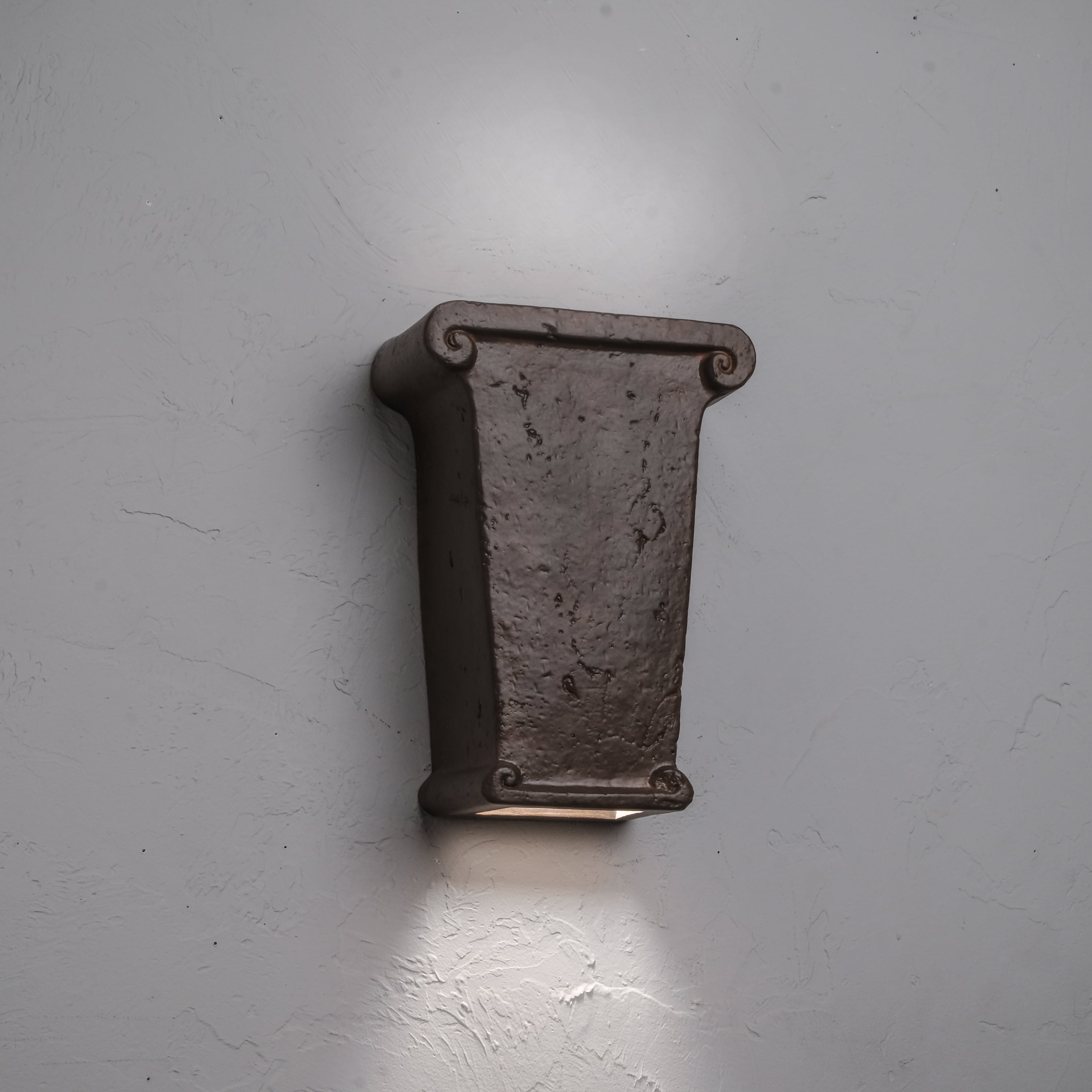 Luxury Lighting Velletri 11.25" High Ceramic Outdoor Wall Light, LED Bulb Included