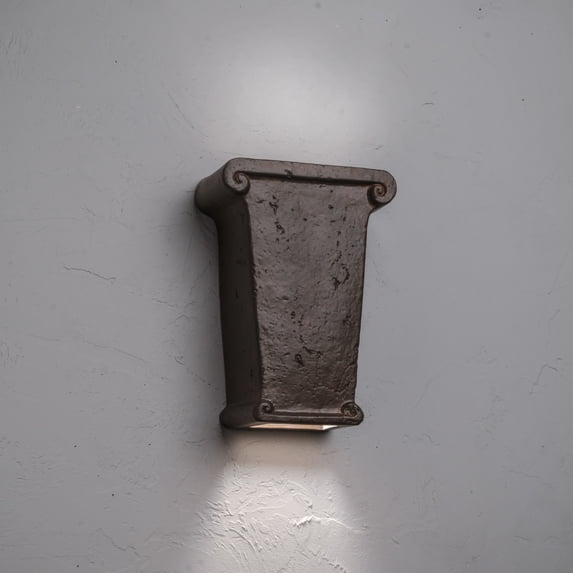 Luxury Lighting Velletri 11.25" High Ceramic Outdoor Wall Light, LED Bulb Included