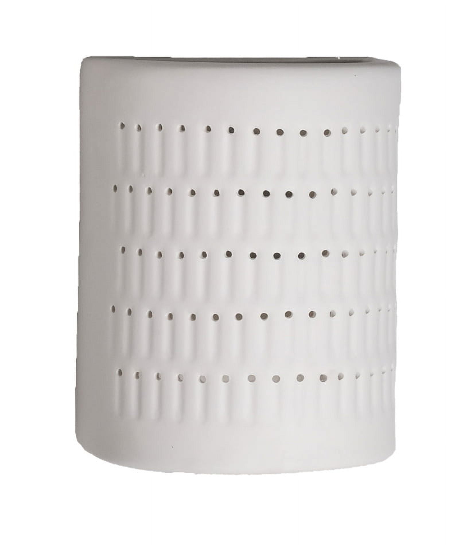Luxury Lighting, Zenia - 10" High White Ceramic Outdoor Wall Mount Light, Electric, 120VAC, LED Bulb Included