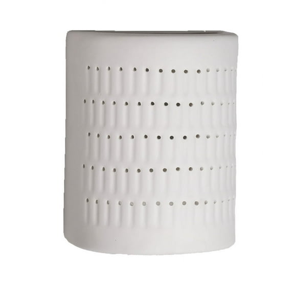 Luxury Lighting, Zenia - 10" High White Ceramic Outdoor Wall Mount Light, Electric, 120VAC, LED Bulb Included