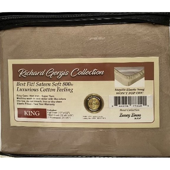 Luxury Linens USA - King Grey - Richard Gergis Hotel Collection