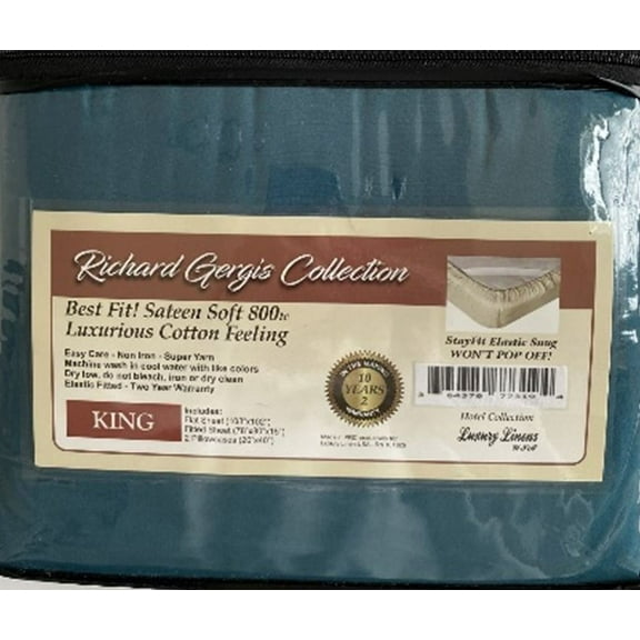 Luxury Linens USA - King Teal - Richard Gergis Hotel Collection