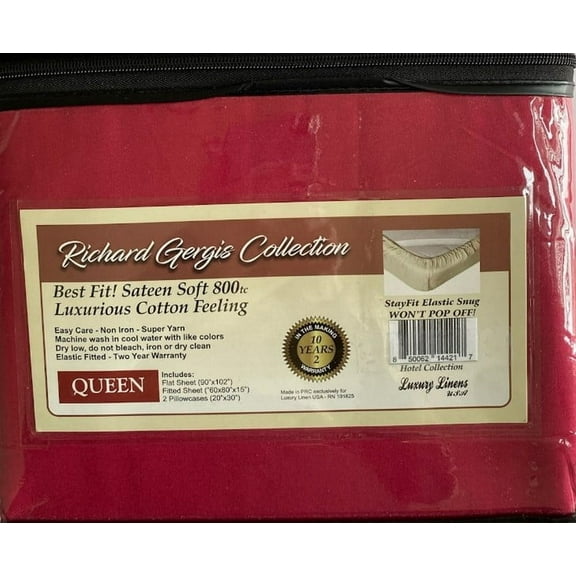 Luxury Linens USA - Queen Fushia - Richard Gergis Hotel Collection