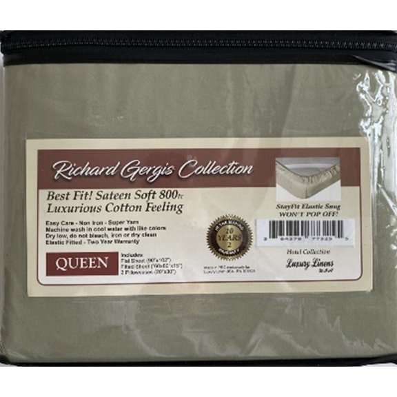 Luxury Linens USA - Queen Grey - Richard Gergis Hotel Collection