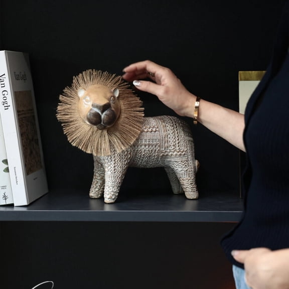Luxury Lion Decor - Elegant Home Accent for Living Room, Entryway & Study