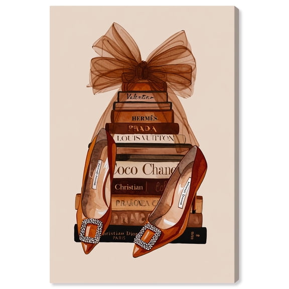 Luxury Lit Canvas Trendy Fashion Print by Art Remedy, Gallery Wrapped, 16 x 24