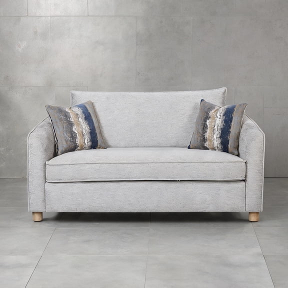 Luxury Living Room Loveseat with Down Pillows, Upholstered in Polyester, 68-Inch, Seating for Two