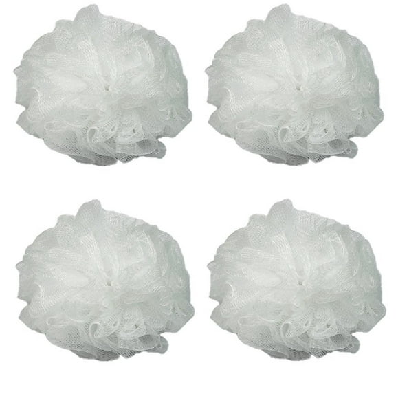 Luxury Luffa Loofah Bath Sponge On A Rope, Color May Vary (Pack of 4)