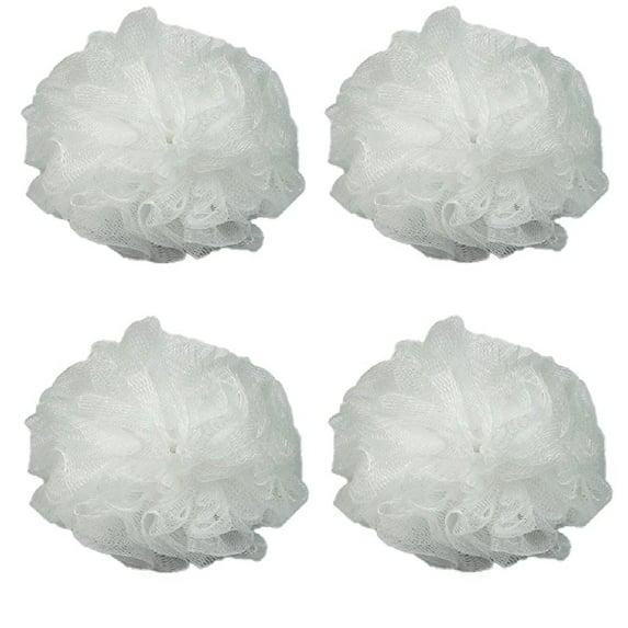Luxury Luffa Loofah Bath Sponge On A Rope, Color May Vary (Pack of 4)