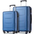Luxury Luggage 2 Piece Set, Modern Suitcase with 360°Spinner Wheels and