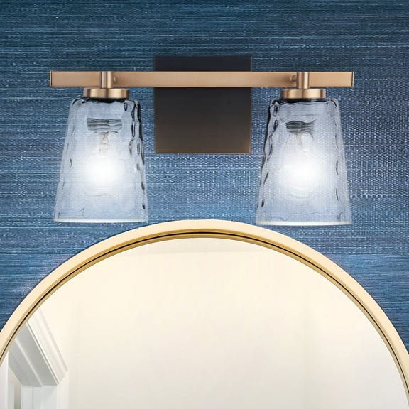 Luxury Luxe Industrial Bath Light, Satin Gold, ULB2390