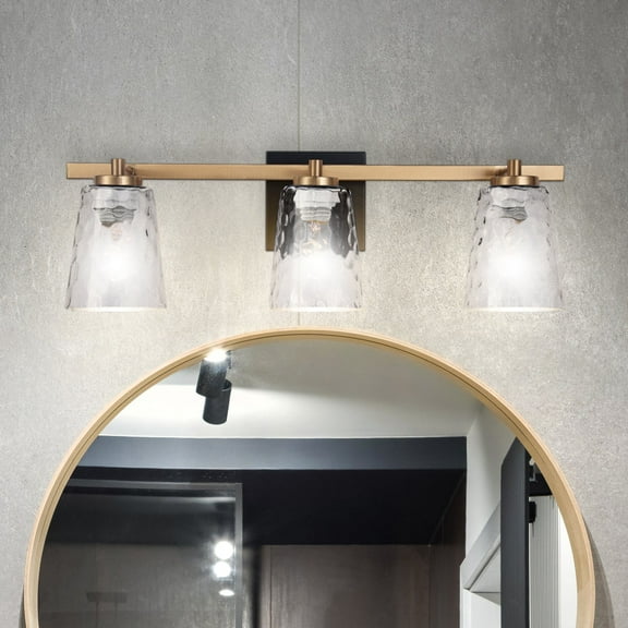 Luxury Luxe Industrial Bath Light, Satin Gold, ULB2391