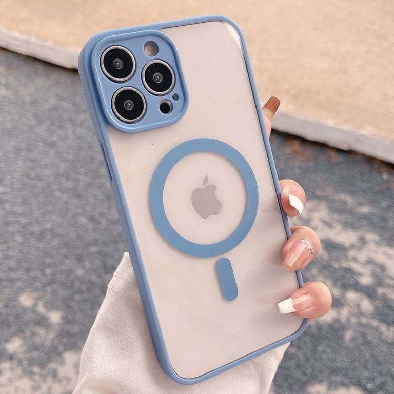 Luxury MagSafe wireless charge phone case for iPhone 11 12 13 14 15 Pro Max  Plus magnetic bumper transparent cases cover - Walmart.com