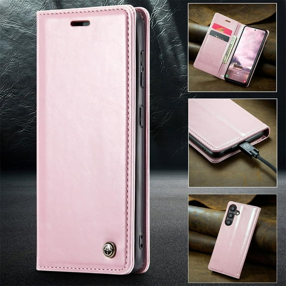 Luxury Magnetic Leather Wallet Card Phone Case for Samsung Galaxy S24Ultra S23FE S23 S22 S21 S20 Ultra S10 S9 S8 Plus A15 A55 A54 A53 A52 A51 A50 A15 A14 A13 A12