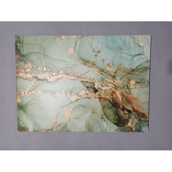 Luxury Marble Canvas, Modern Art Canvas, Green MArble Canvas Art, Green And Gold Marble, Alcohol Ink Art, Marble Wall Decor, Canvas Wall Decor - 3P-Gallery Wrapped