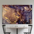 thumbnail image 1 of Luxury Marble Canvas, Purple Marble Printed, Gold Marble Canvas, Purple And Gold Marble, Modern Art, Abstract Artwork, Marble Artwork, Canvas Wall Decor - 3P-White Framed, 1 of 9
