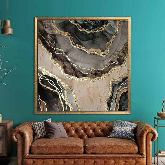 Luxury Marble Wall Art, Abstract Art Canvas, Marble Printed, Alcohol Ink Printed Canvas, Gold Marble Canvas Art, Canvas Wall Decor - Rolled Canvas