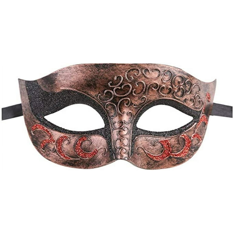Luxury Mask Women's Venetian Party Decorative Masquerade Party, Black, One Size